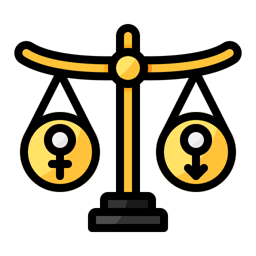 parità dei sessi Generic Outline Color icona