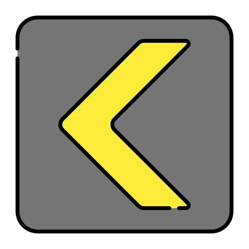 freccia sinistra Generic Outline Color icona