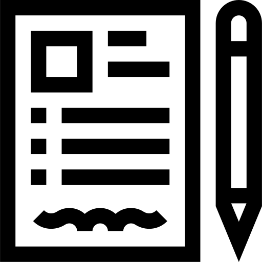 formulaire d'inscription Basic Straight Lineal Icône