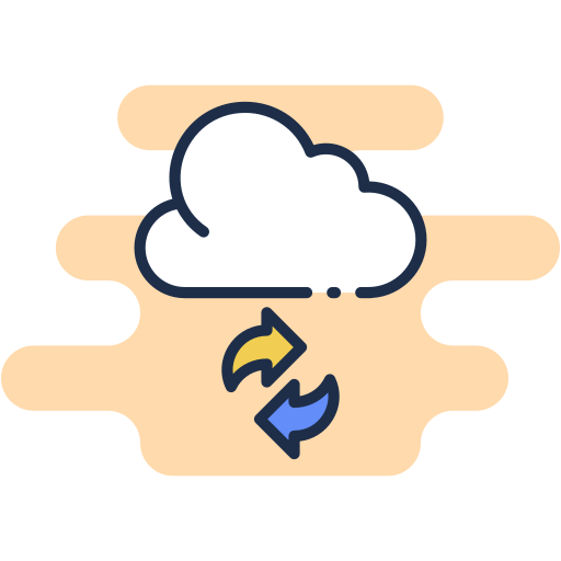 cloud-synchronisierung Generic Rounded Shapes icon