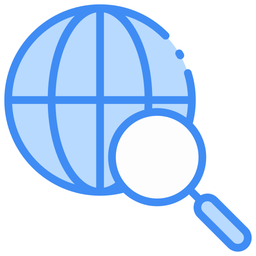 globalne badania Generic Blue ikona