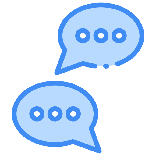 conversação Generic Blue Ícone