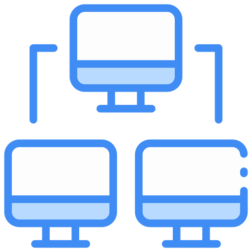 red de computadoras Generic Blue icono