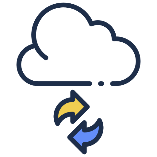 Cloud sync Generic Outline Color icon