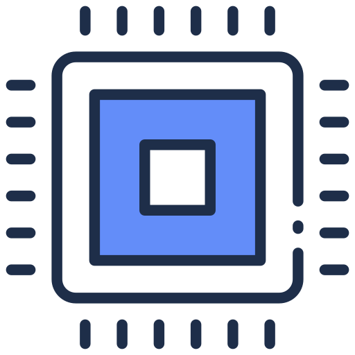 microprocessor Generic Outline Color icoon