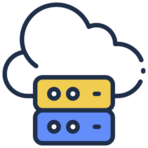 Cloud hosting Generic Outline Color icon