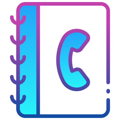 directorio telefónico Generic Lineal Color Gradient icono