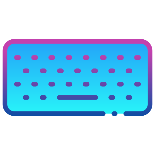 teclado Generic Lineal Color Gradient icono