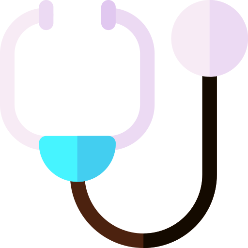 stethoscoop Basic Rounded Flat icoon
