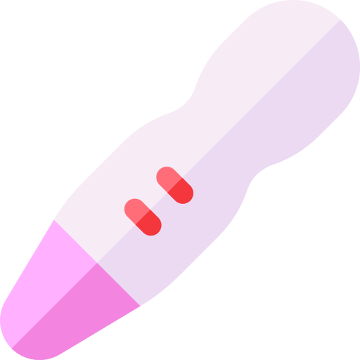 zwangerschaptest Basic Rounded Flat icoon