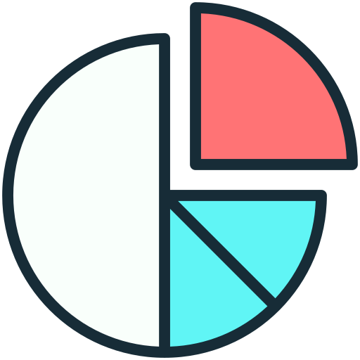 gráfico de pizza Generic Outline Color Ícone