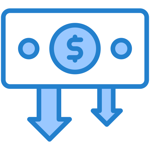 geldverlust Generic Blue icon