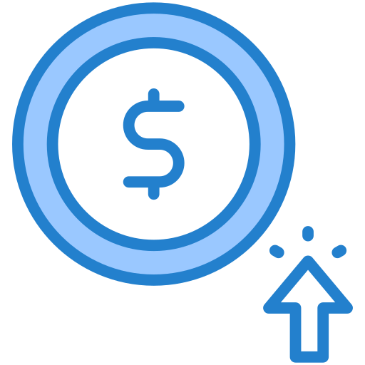 클릭당 지불 Generic Blue icon