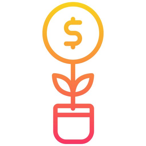 Money growth Generic Gradient icon