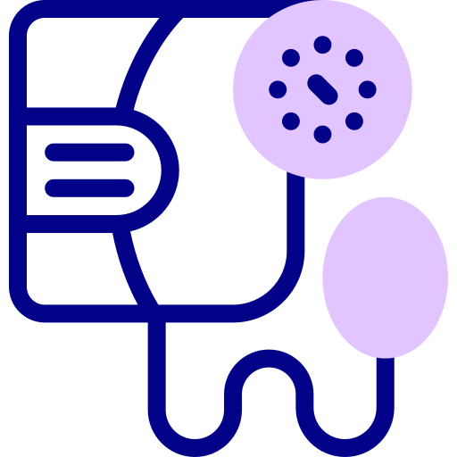 bloeddrukmeter Detailed Mixed Lineal color icoon