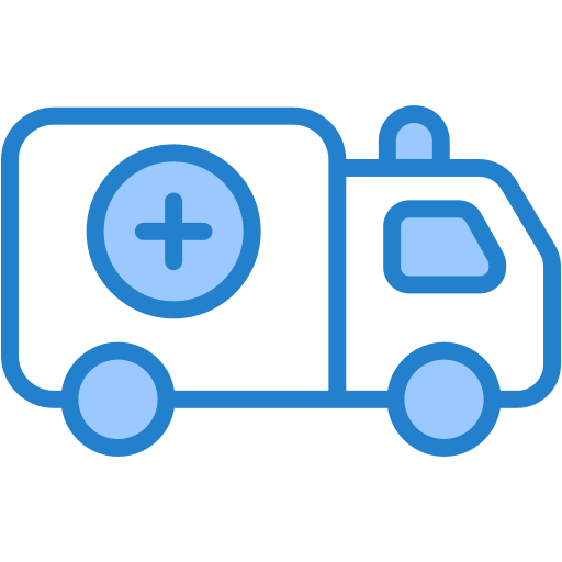 ambulance Generic Blue icoon