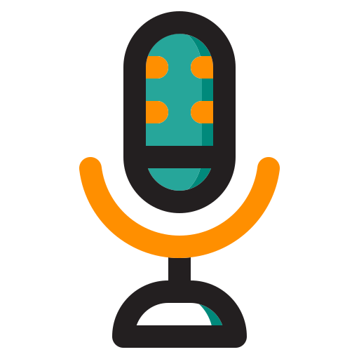 micrófono Generic Outline Color icono