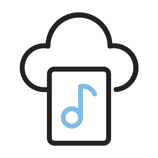 音楽ファイル Generic Outline Color icon