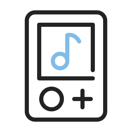 mp3プレーヤー Generic Outline Color icon