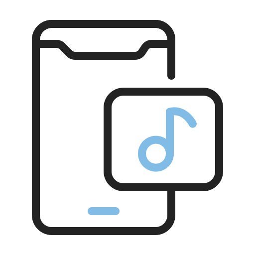 音楽ファイル Generic Outline Color icon