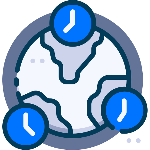Time zone Generic Blue icon