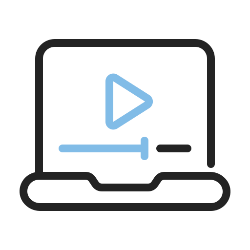 videoplayer Generic Outline Color icon