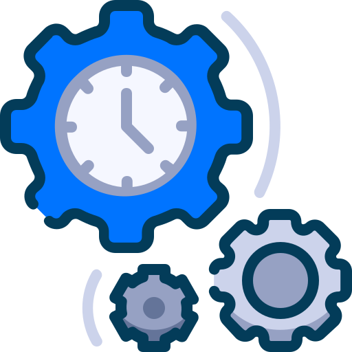 Time management Generic Blue icon