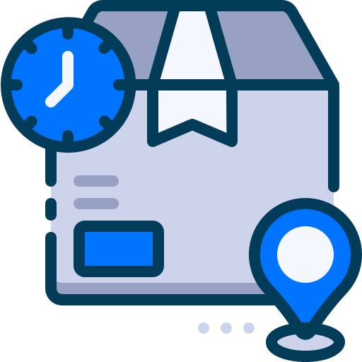 Delivery time Generic Blue icon