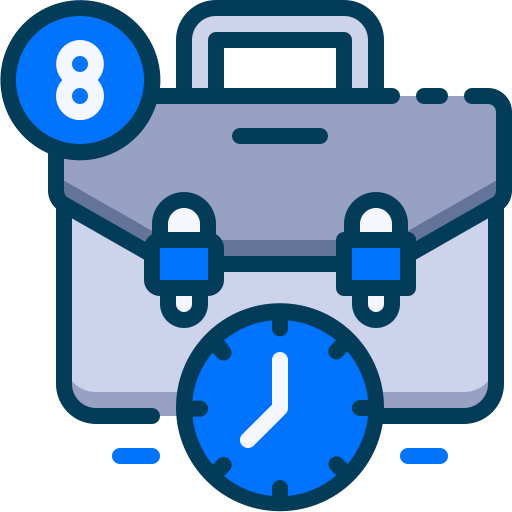 Working time Generic Blue icon