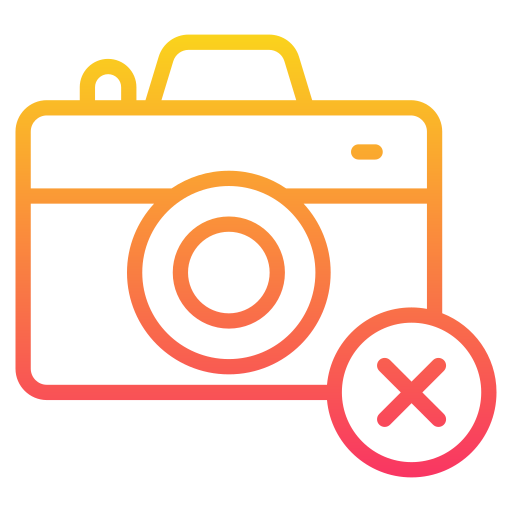 No camera Generic Gradient icon