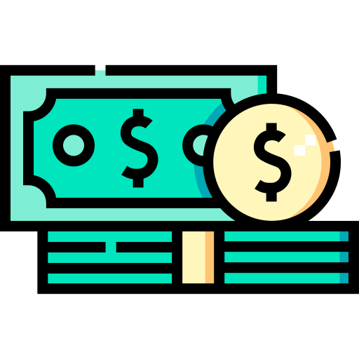 Деньги Detailed Straight Lineal color иконка