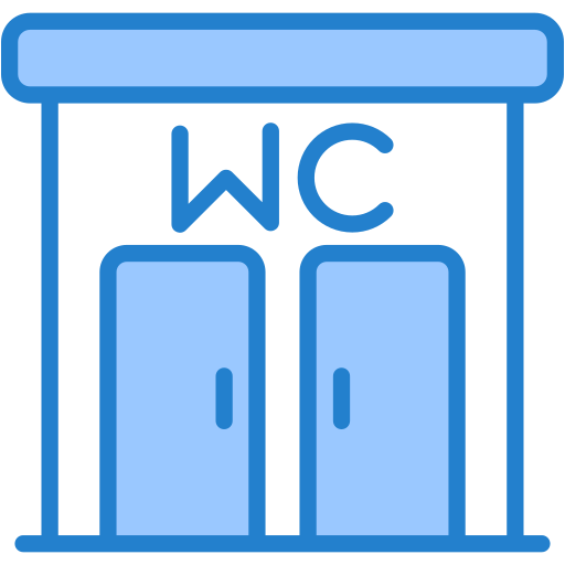 Öffentliche toilette Generic Blue icon