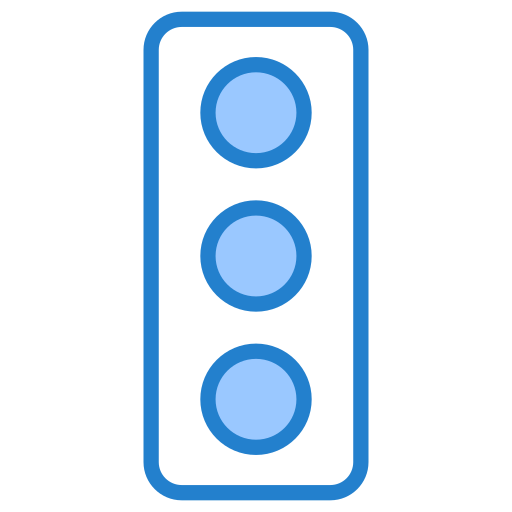 Traffic light Generic Blue icon