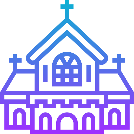 교회에 Meticulous Gradient icon
