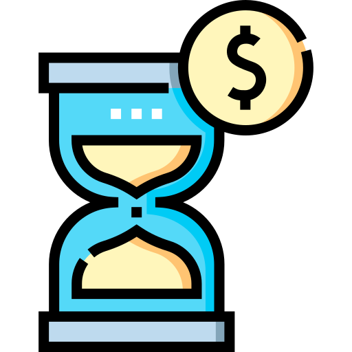 Время - деньги Detailed Straight Lineal color иконка