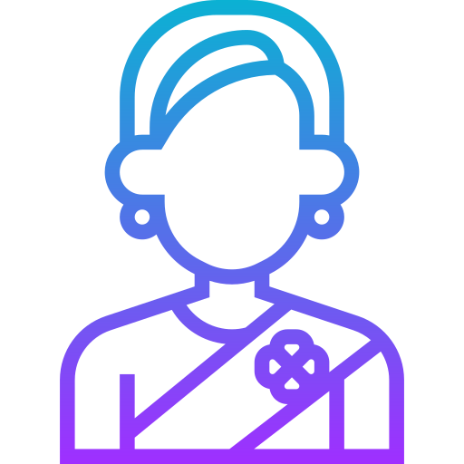 Air hostess Meticulous Gradient icon