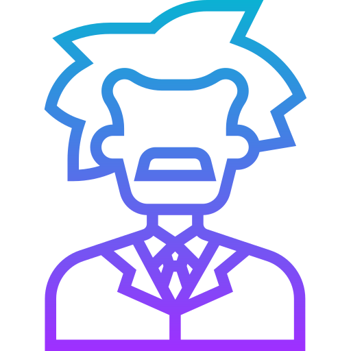 scientifique Meticulous Gradient Icône