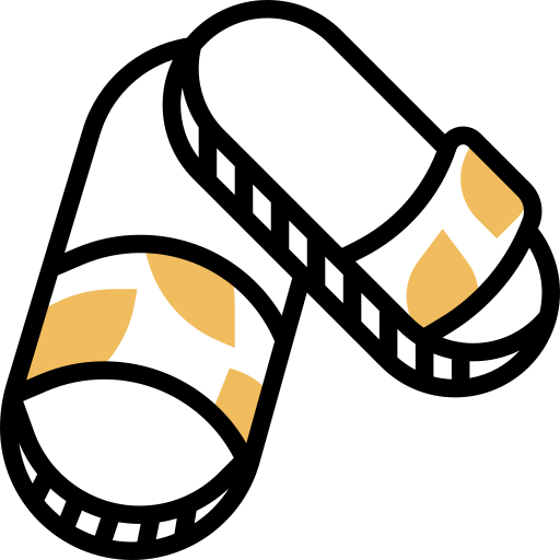 flip-flops Meticulous Yellow shadow icon
