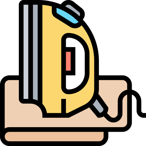 elektrisches bügeleisen Meticulous Lineal Color icon