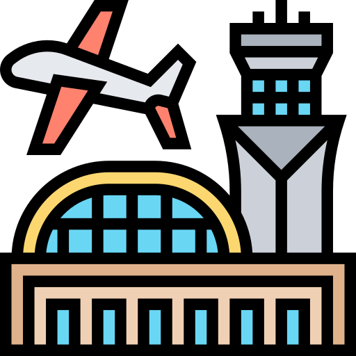 Airport Meticulous Lineal Color icon