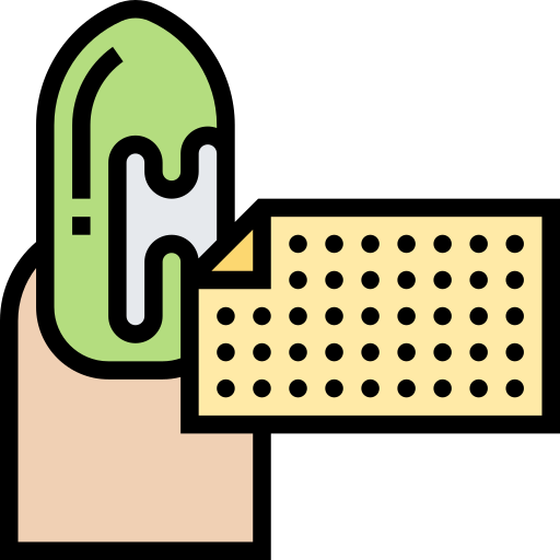 Nail Meticulous Lineal Color icon