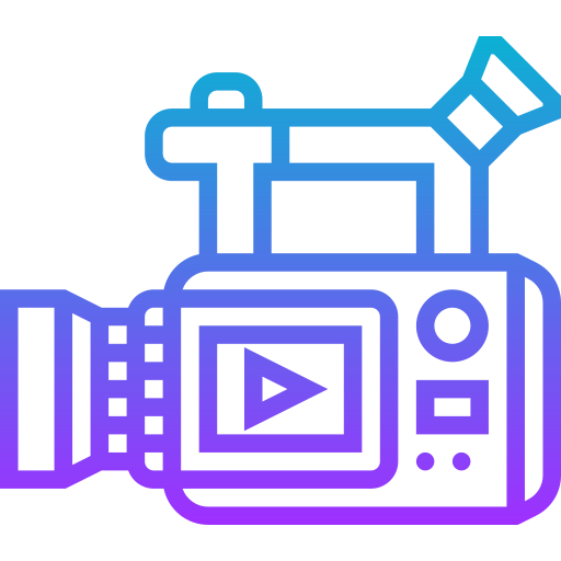 Video camera Meticulous Gradient icon