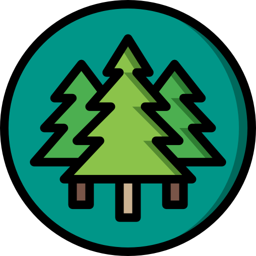 나무 Basic Mixture Lineal color icon