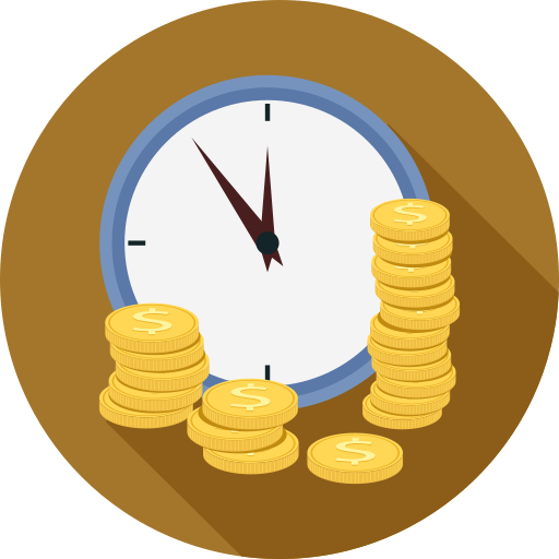 Время - деньги Generic Circular иконка