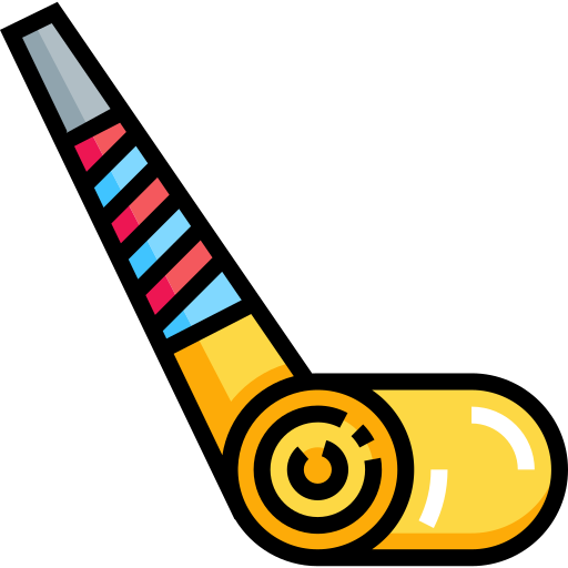 soplador de fiesta Detailed Straight Lineal color icono