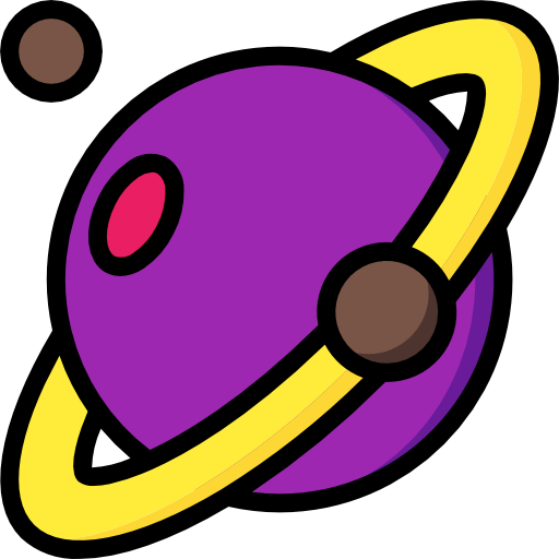 Saturn Basic Mixture Lineal color icon
