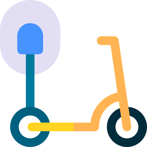 電気スクーター Basic Rounded Flat icon
