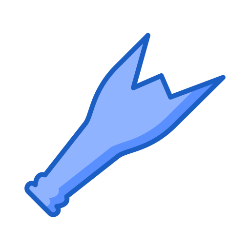botella rota Generic Blue icono