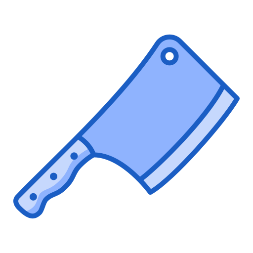 tasak nóż Generic Blue ikona