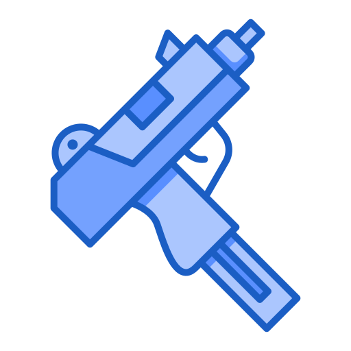 Machine gun Generic Blue icon